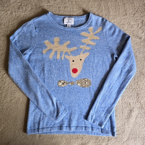 Antoni & Alison Reindeer Christmas Sweater size large - Picture 4 of 12